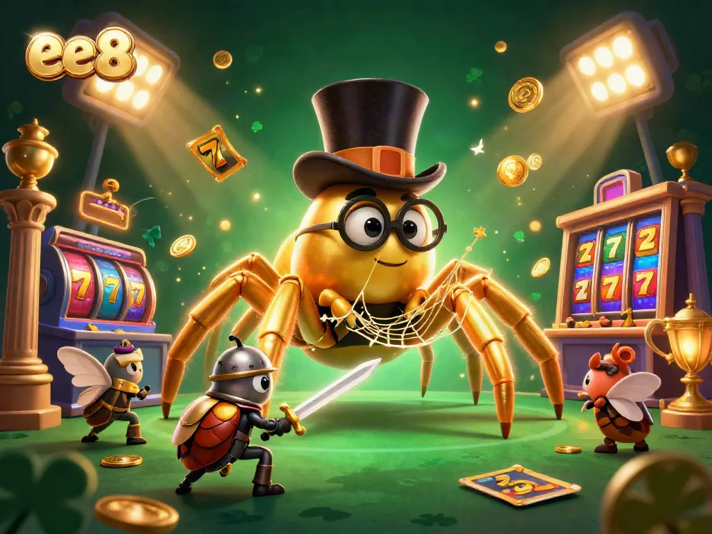Play slots with ee 88 as a golden tarantula weaves a winning web of fortune.