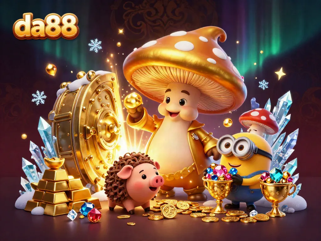 Experience da88's immersive magical casino world with treasure and exciting game elements.