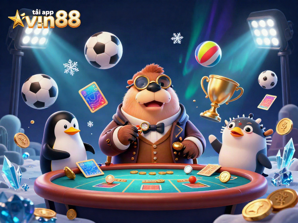 Enjoy the fun at the underwater poker game while tải app vin88 to join in on the action.