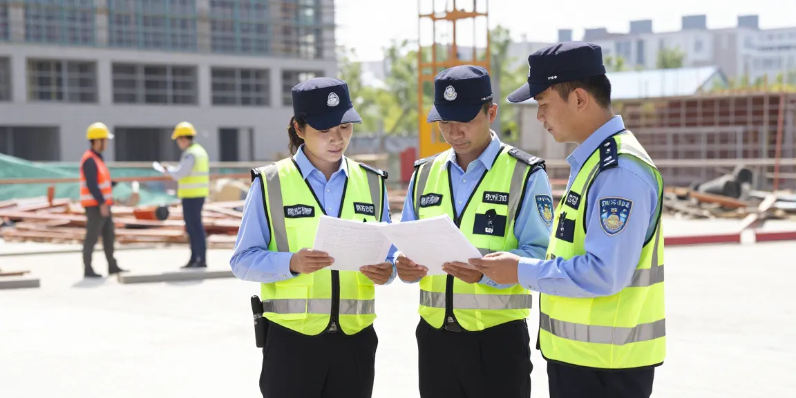 Security Company providing trusted protection at a construction site, ensuring community safety.