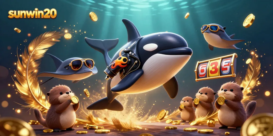 Experience the excitement of sunwin20's gambling world with vibrant characters and winning elements.