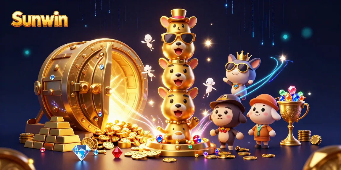 Experience the exciting world of Sunwin casino gaming with vibrant totem art and treasure elements